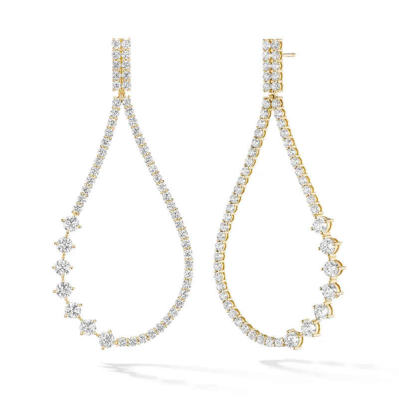 Oval dangle earrings-STELLA DROP EARRING