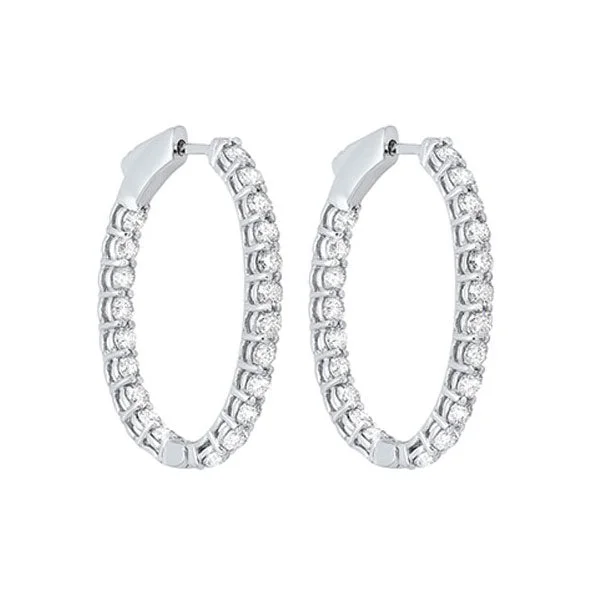 Astro design earrings-14KT WHITE GOLD DIAMOND (3CTW) EARRING