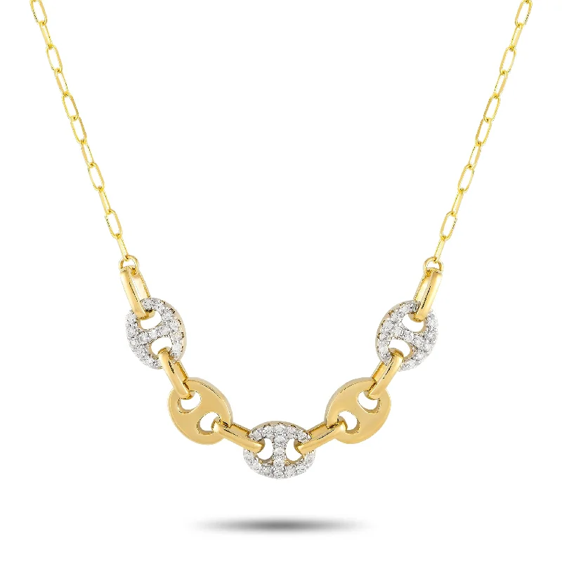 Yellow Gold 0.50ct Diamond Necklace NK01457-Y Length 19.5 Inch