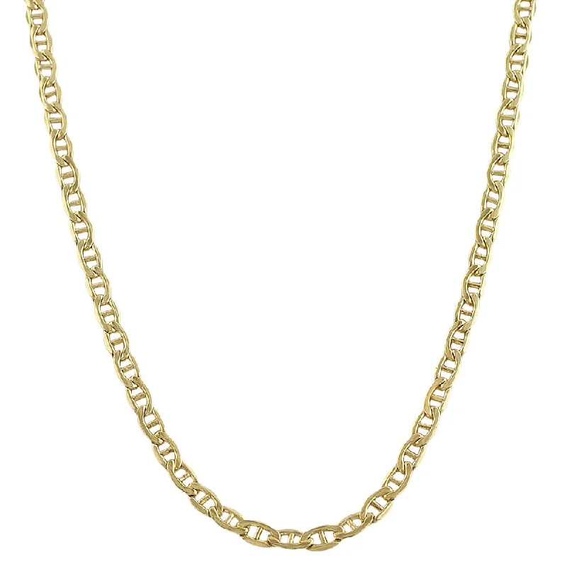 Fremada 14k Yellow Gold-filled Mariner Link Chain Necklace (18- 36 inch)