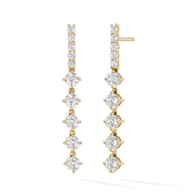 Minimal gem earrings-STELLA EARRING Large