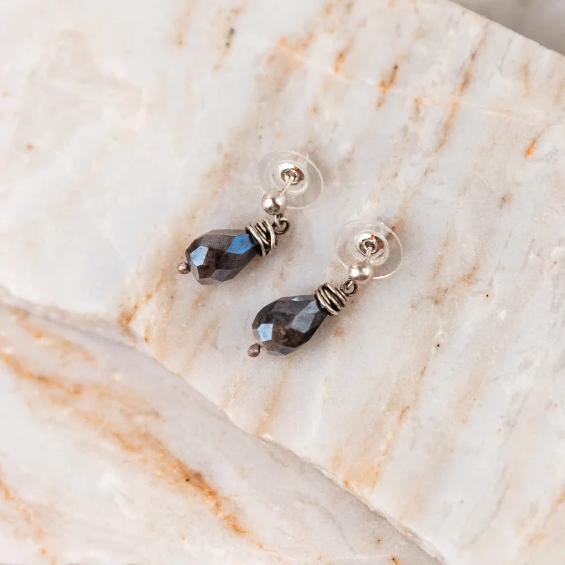 Topaz gem earrings-Avalon Sterling Silver Dangle Earrings