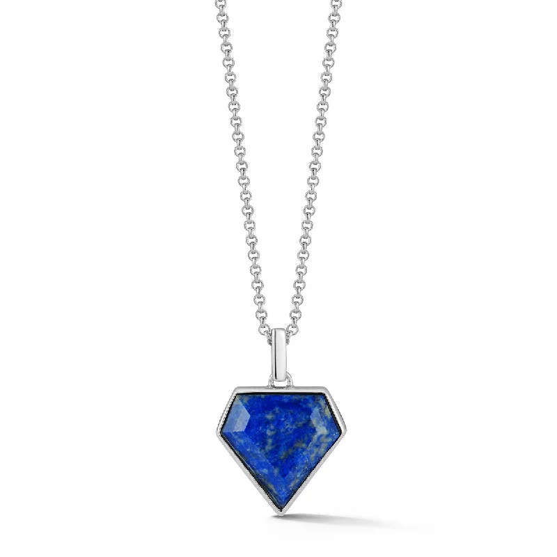 Lapis Pentagon Necklace