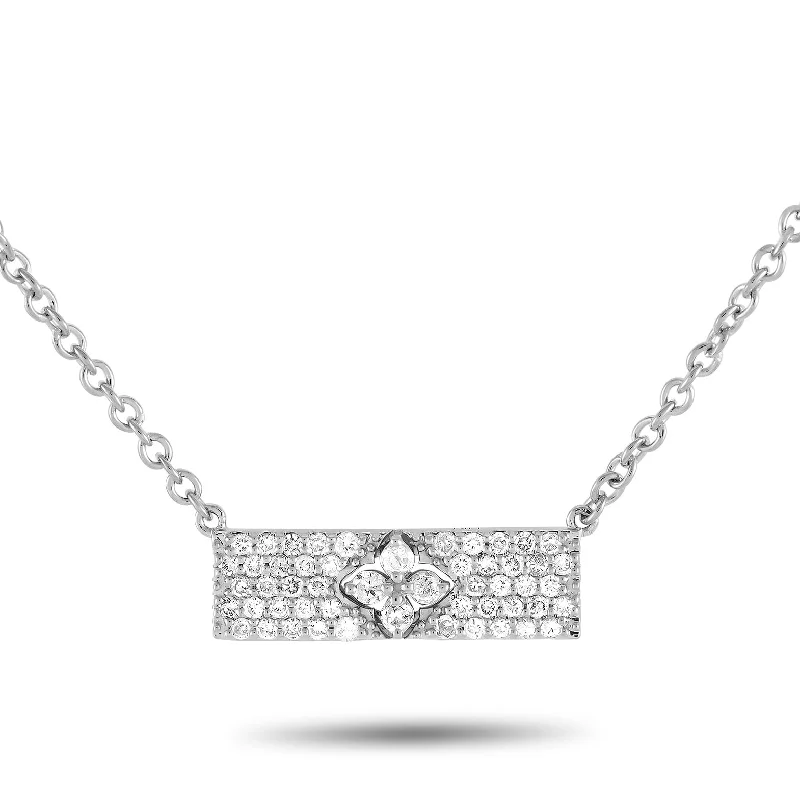 White Gold 0.55ct Diamond Necklace PN15559-W Length 15 Inch