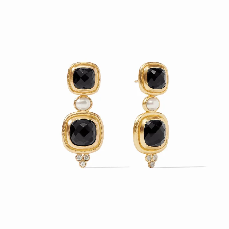 Vintage charm earrings-Julie Vos Tudor Statement Earring