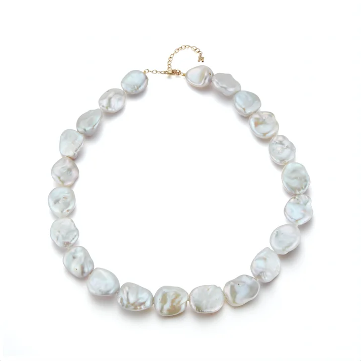 14kt Gold Baroque Pearl Strand Necklace