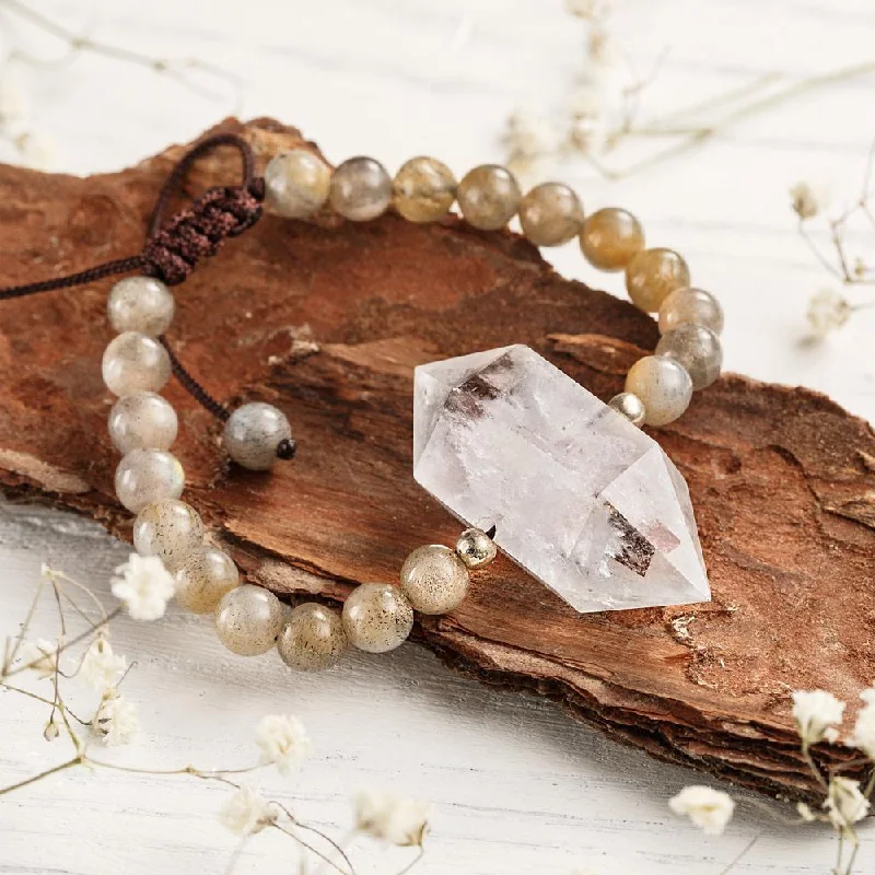 Radiant star bangles-Clear Quartz Manifestation Bracelet