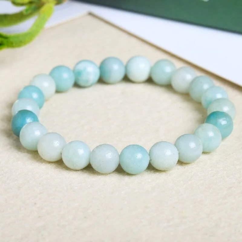 Nine-link bangles-Amazonite Bead Bracelet