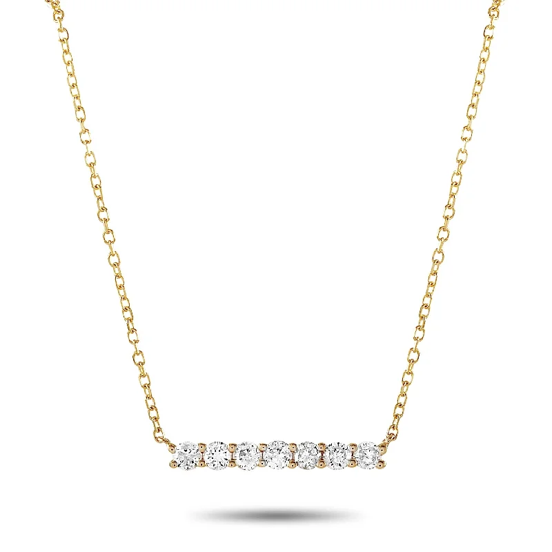 Yellow Gold 0.25ct Diamond Necklace ANK-15805Y Length N/A