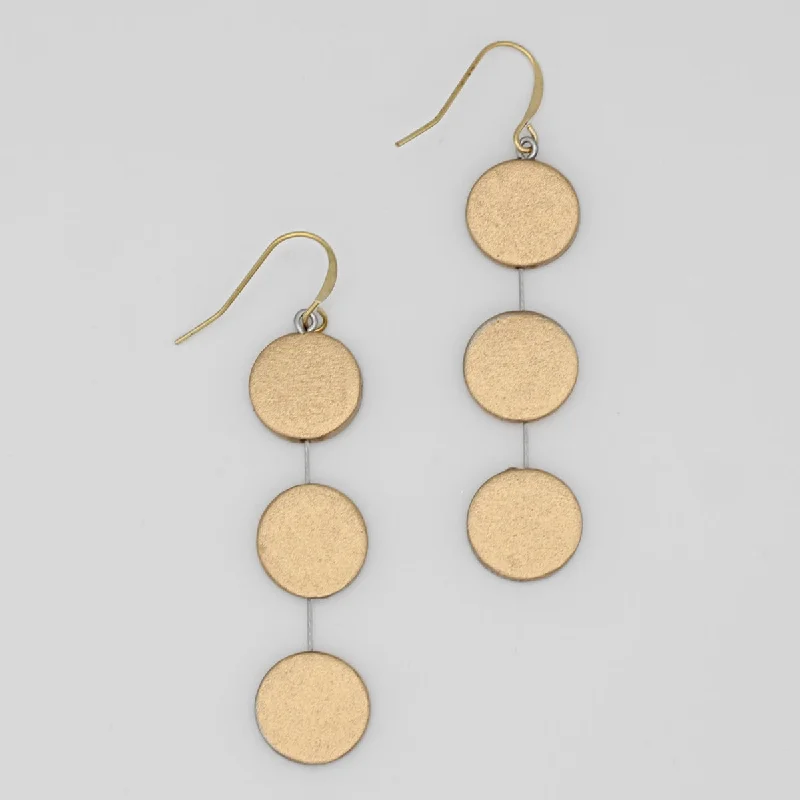 Full moon earrings-Gold Ashlyn Dangle Earring