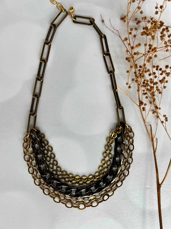 Multi Strand Chain Necklace